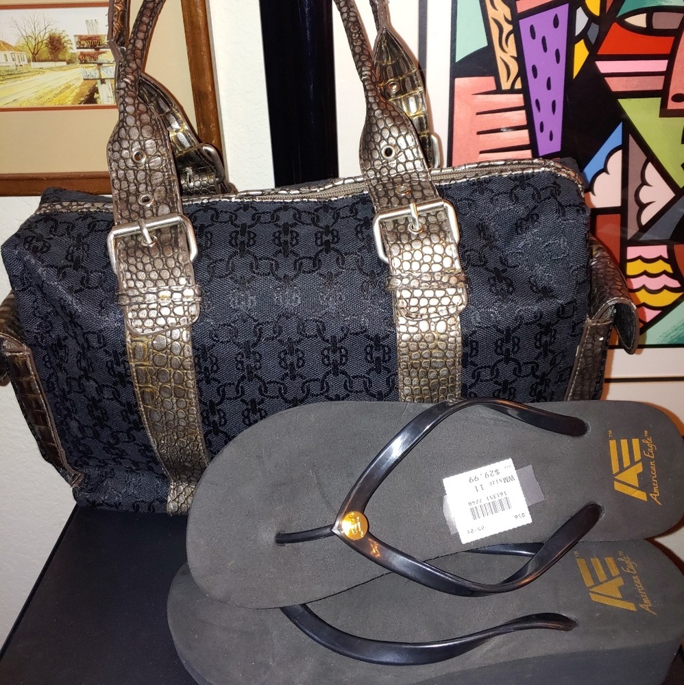 .Bueno bag with the Flipflops